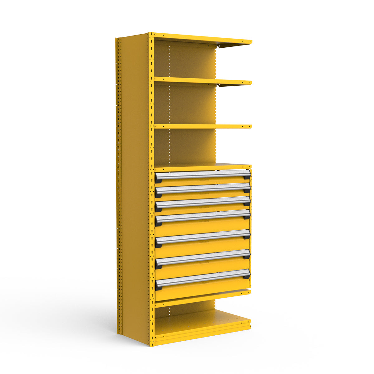 Shelving with Drawers - 36"H Drawer Bank - 7 drawers (Add-On)