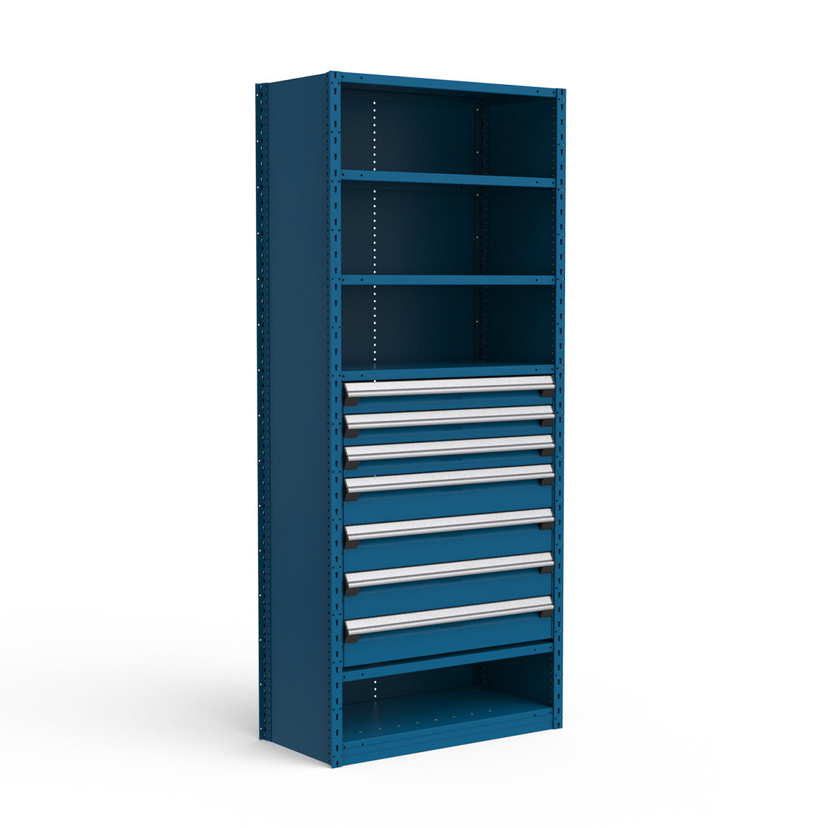 Shelving with Drawers - 36"H Drawer Bank - 7 drawers (Starter)