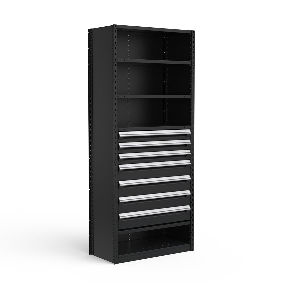 Shelving with Drawers - 36"H Drawer Bank - 7 drawers (Starter)