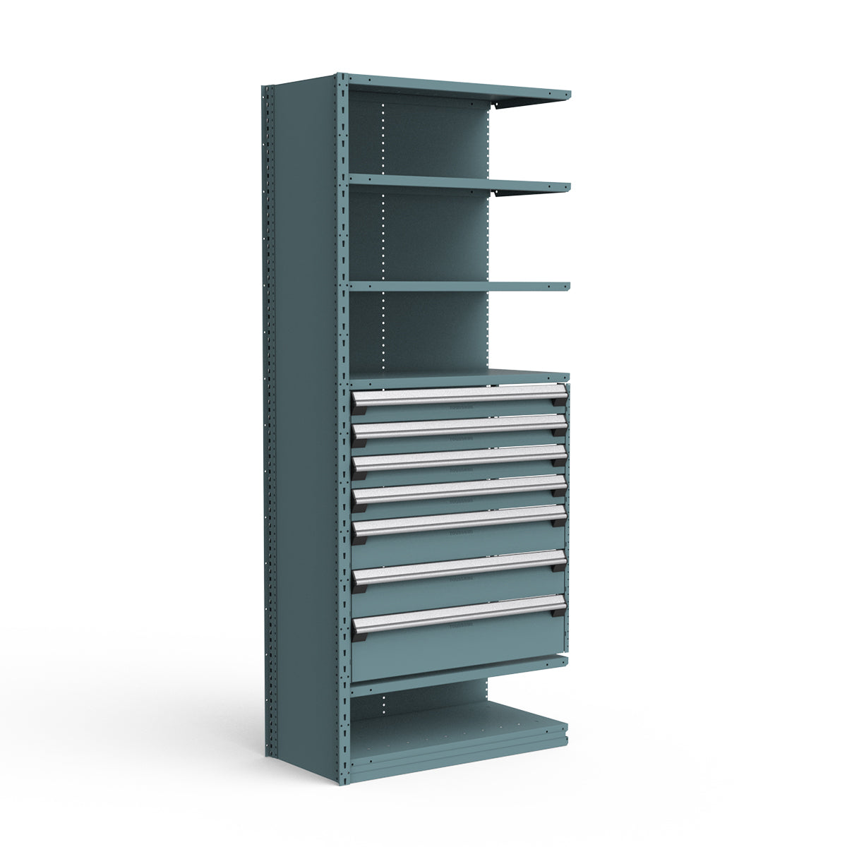 Shelving with Drawers - 36"H Drawer Bank - 7 drawers (Add-On)