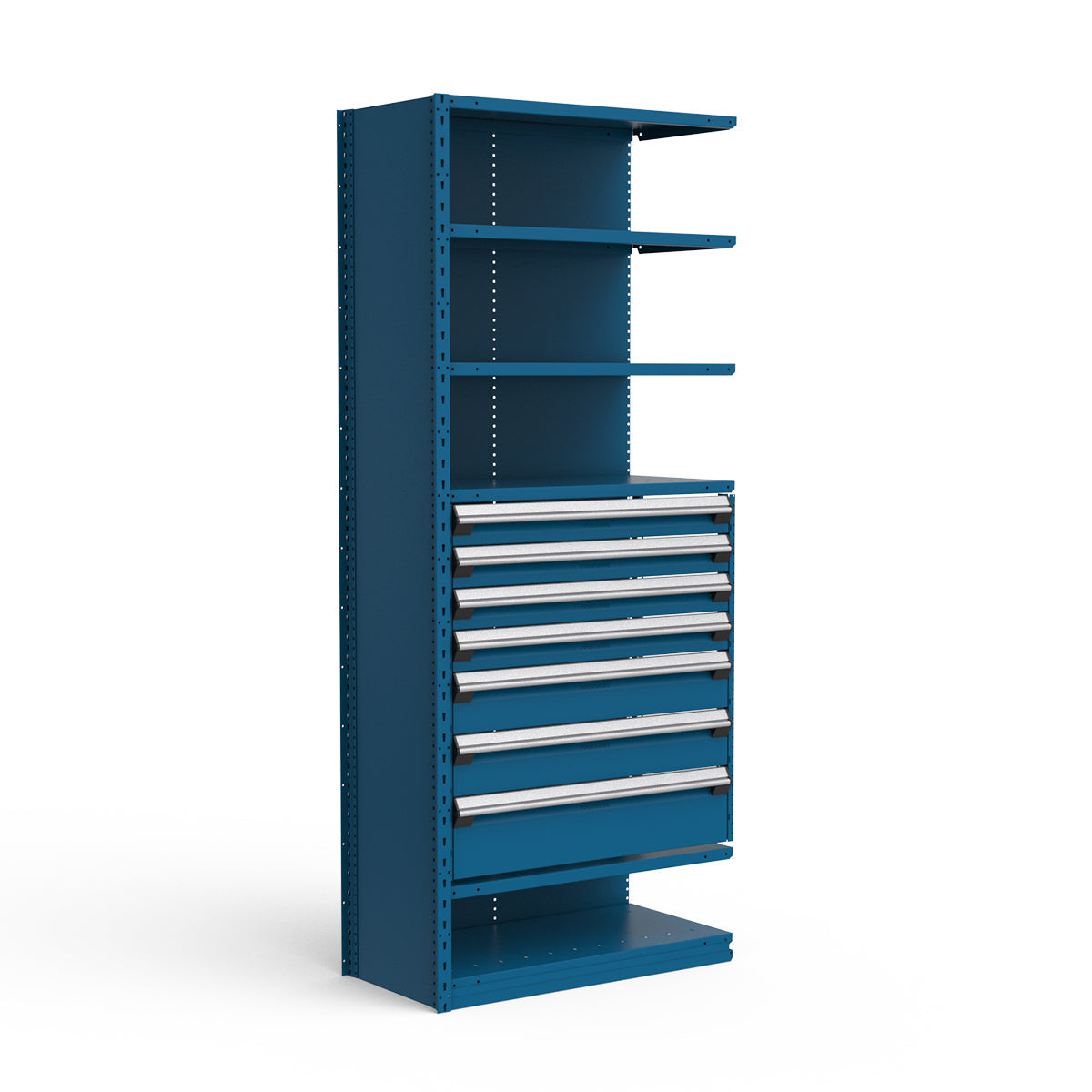 Shelving with Drawers - 36"H Drawer Bank - 7 drawers (Add-On)