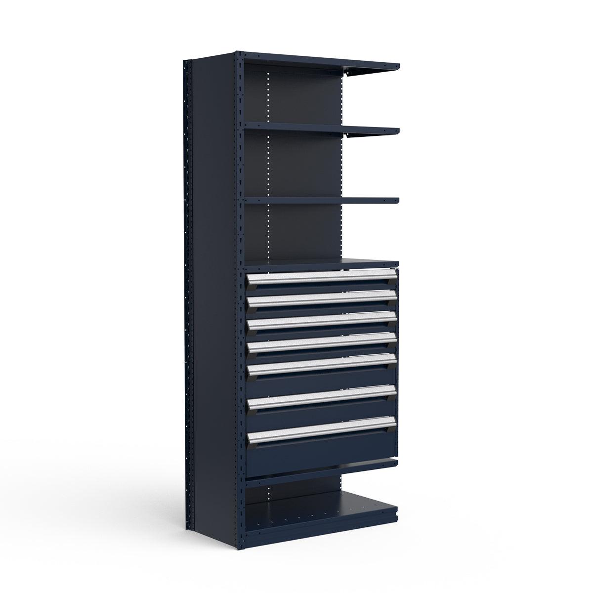 Shelving with Drawers - 36"H Drawer Bank - 7 drawers (Add-On)