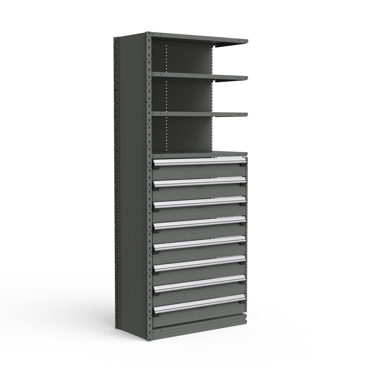 Shelving with Drawers - 48"H Drawer Bank - 8 drawers (Add-On)