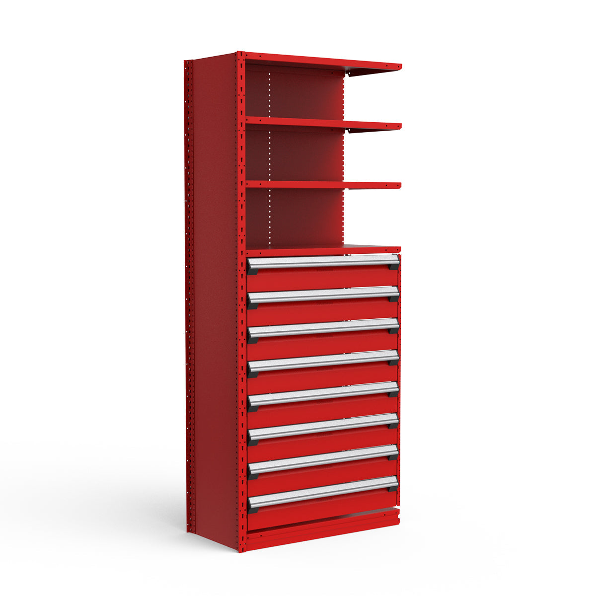 Shelving with Drawers - 48"H Drawer Bank - 8 drawers (Add-On)