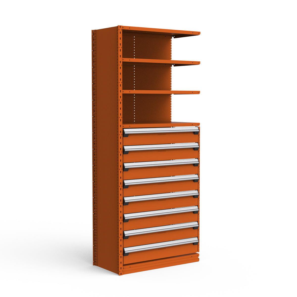 Shelving with Drawers - 48"H Drawer Bank - 8 drawers (Add-On)