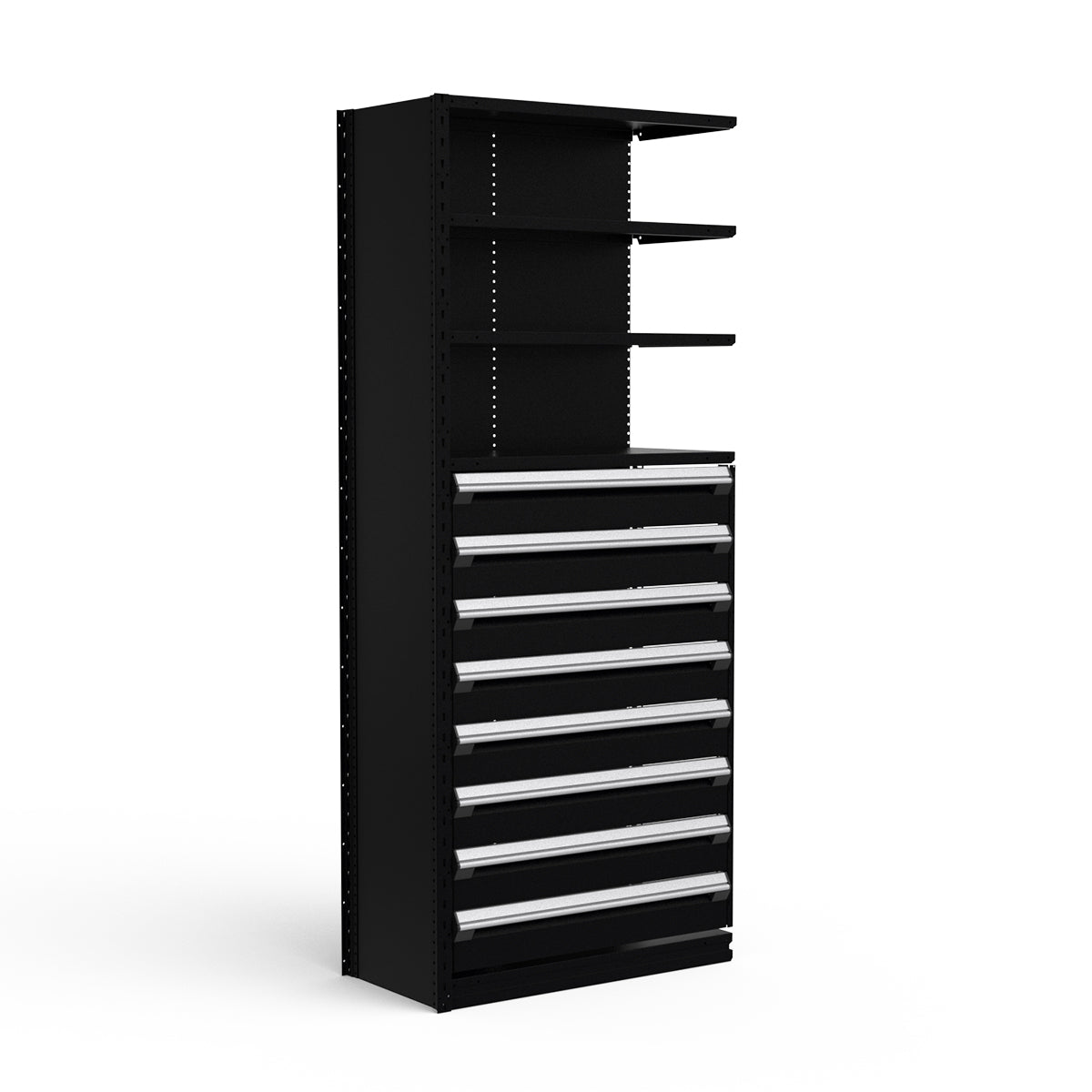Shelving with Drawers - 48"H Drawer Bank - 8 drawers (Add-On)
