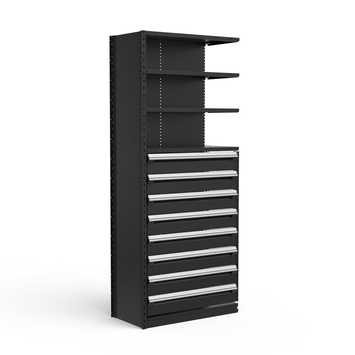 Shelving with Drawers - 48"H Drawer Bank - 8 drawers (Add-On)