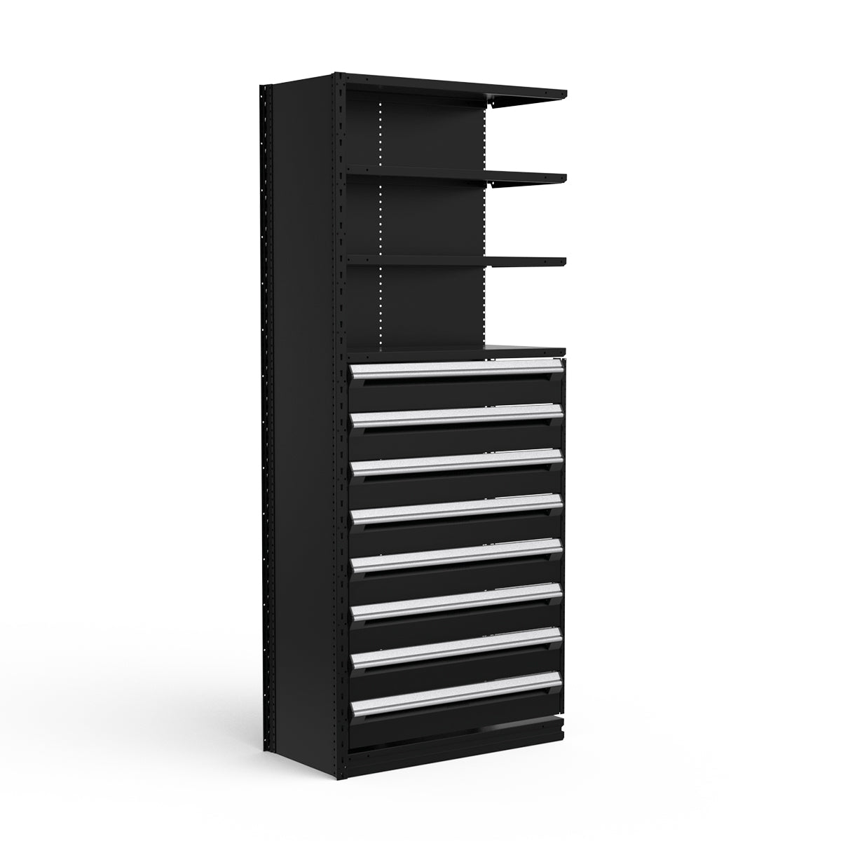 Shelving with Drawers - 48"H Drawer Bank - 8 drawers (Add-On)