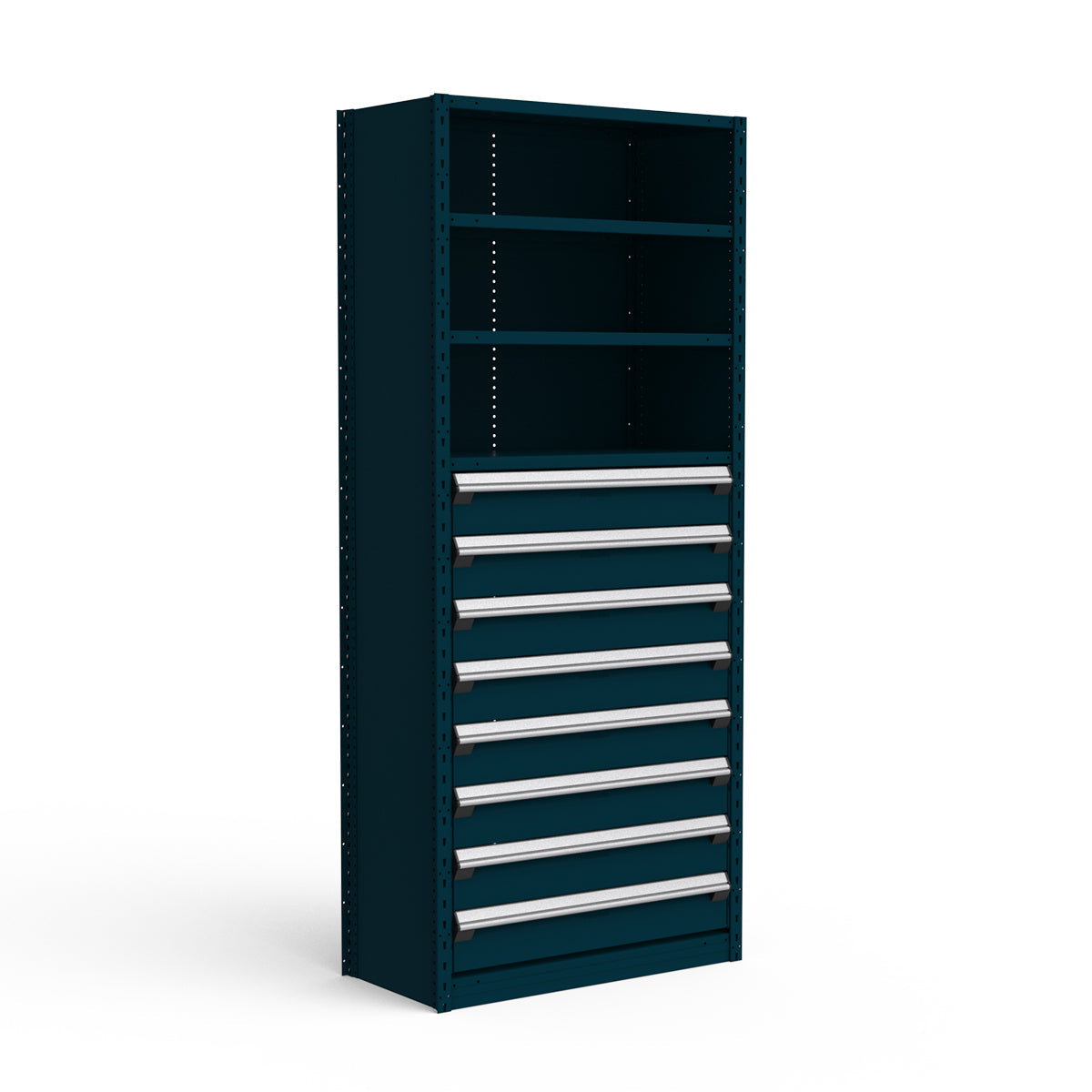 Shelving with Drawers - 48"H Drawer Bank - 8 drawers (Starter)