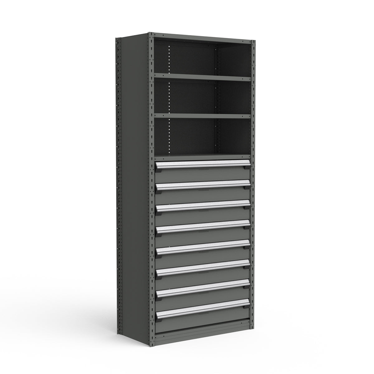Shelving with Drawers - 48"H Drawer Bank - 8 drawers (Starter)