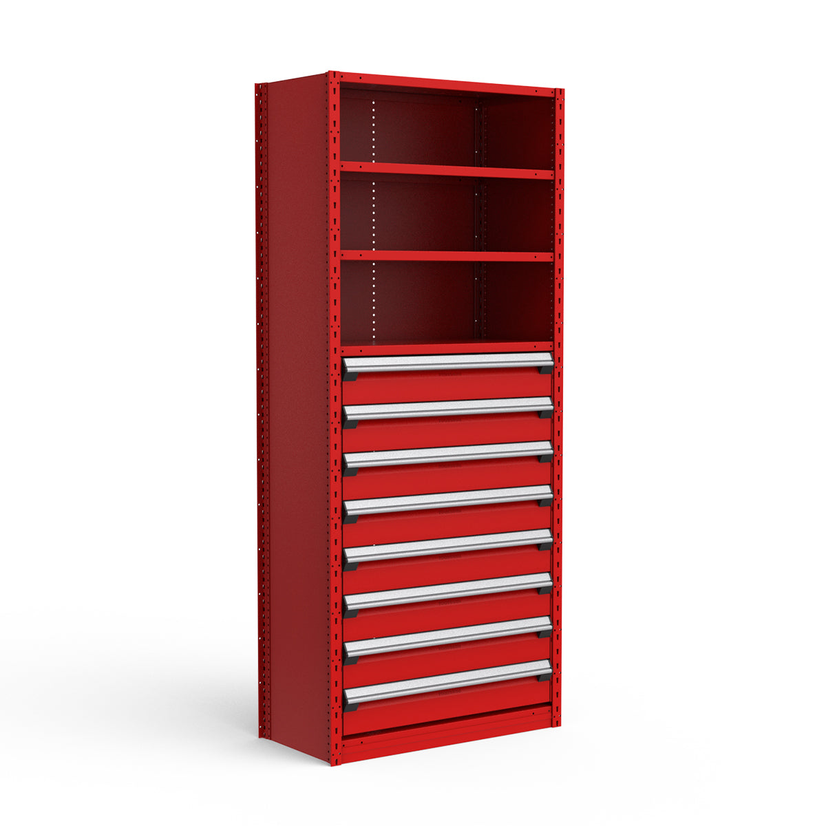 Shelving with Drawers - 48"H Drawer Bank - 8 drawers (Starter)