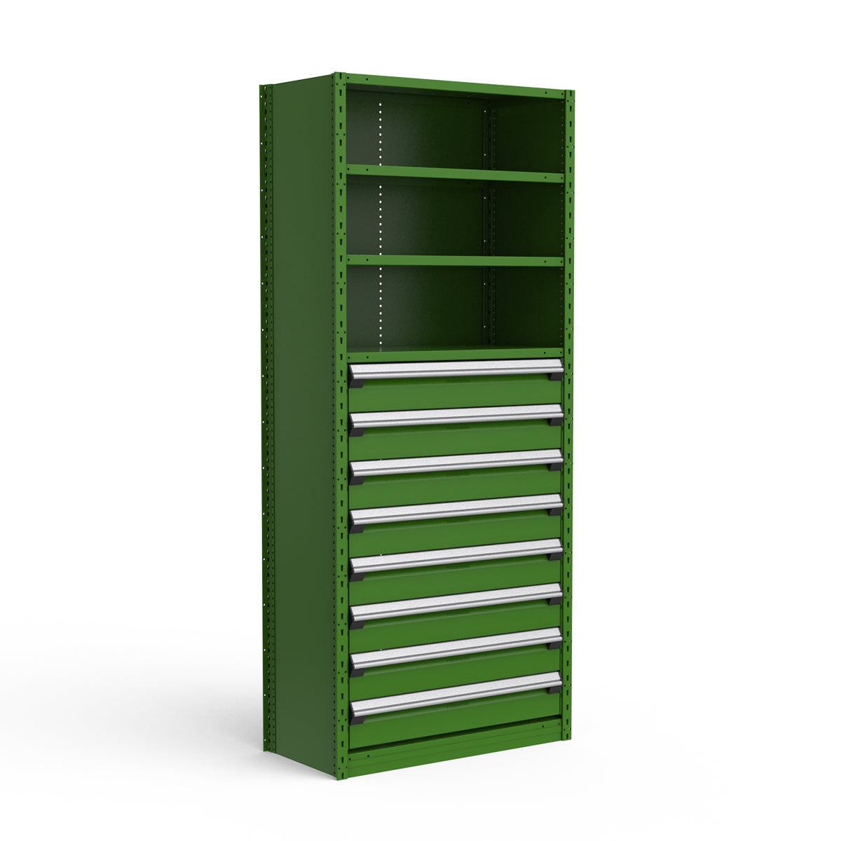 Shelving with Drawers - 48"H Drawer Bank - 8 drawers (Starter)