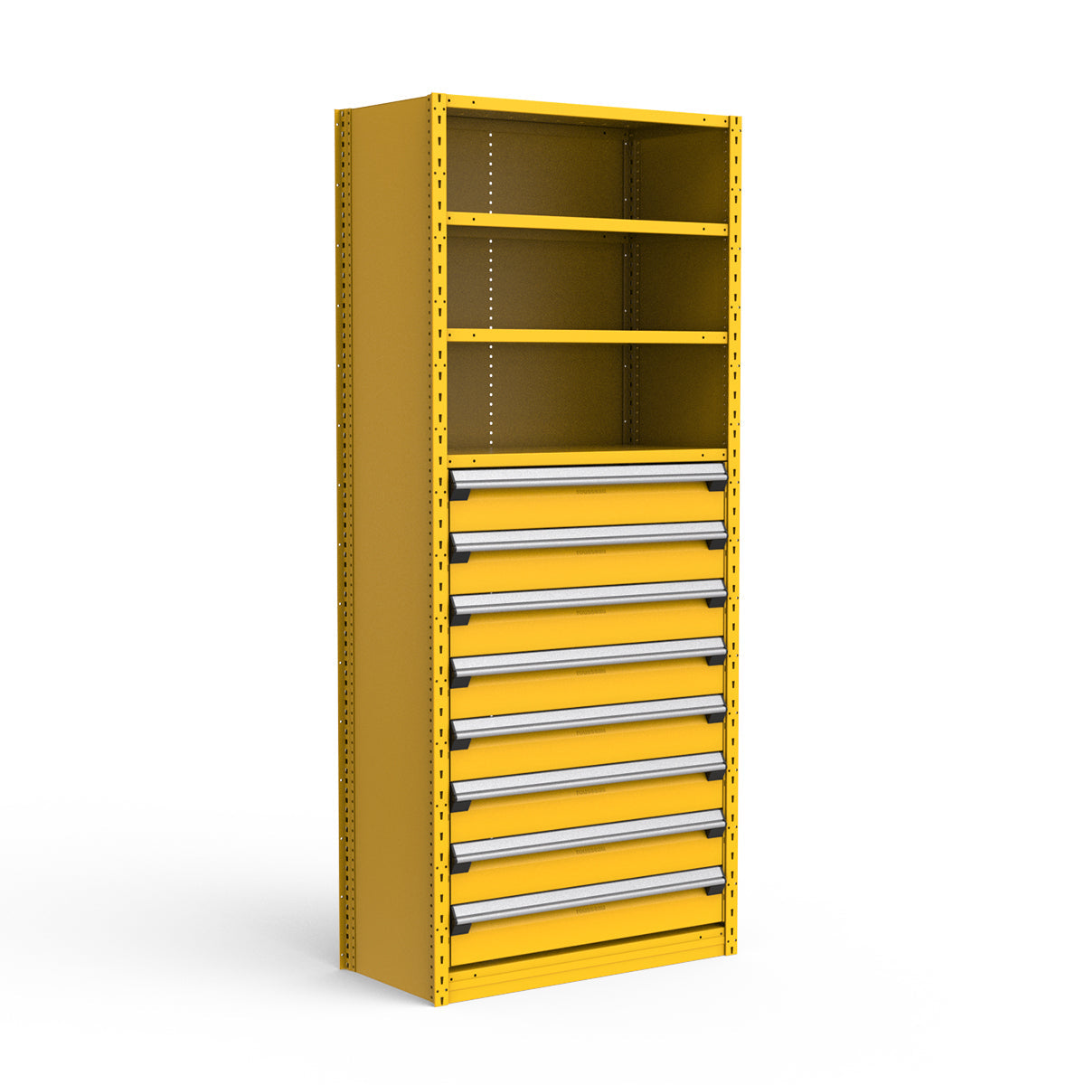 Shelving with Drawers - 48"H Drawer Bank - 8 drawers (Starter)