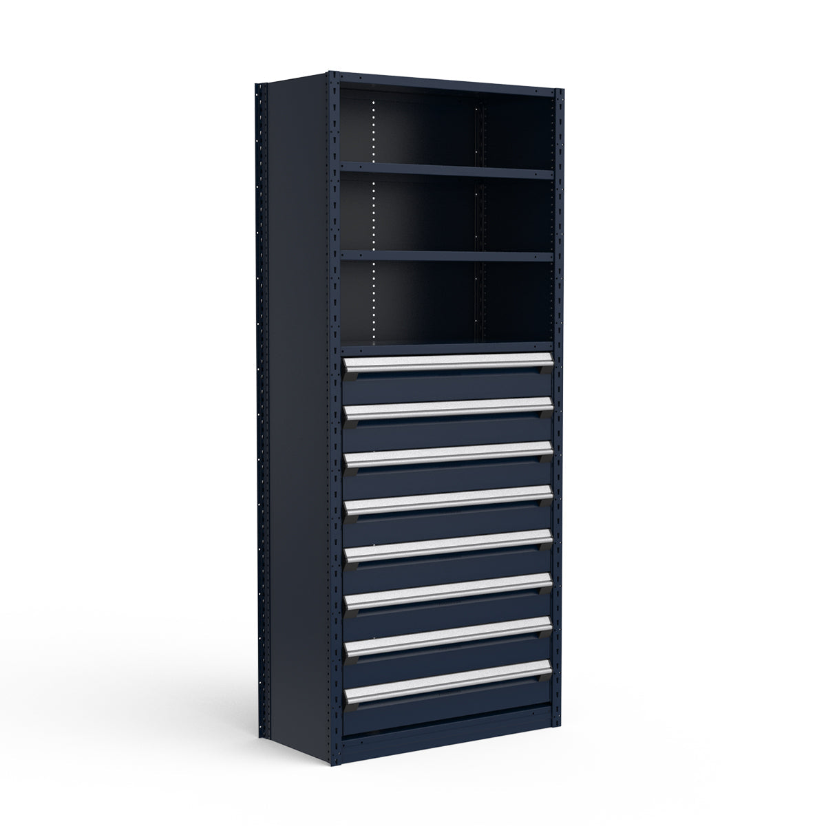 Shelving with Drawers - 48"H Drawer Bank - 8 drawers (Starter)