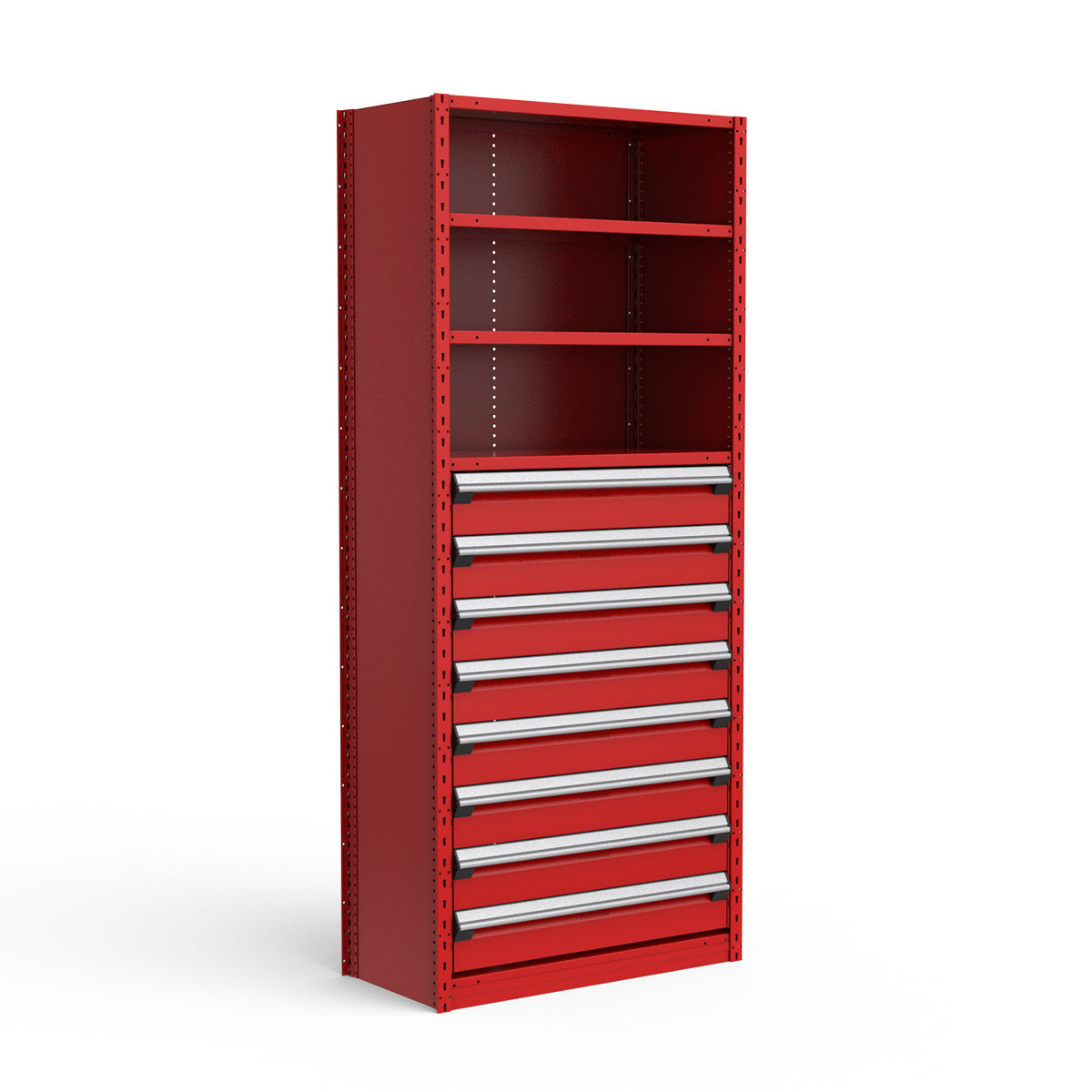 Shelving with Drawers - 48"H Drawer Bank - 8 drawers (Starter)
