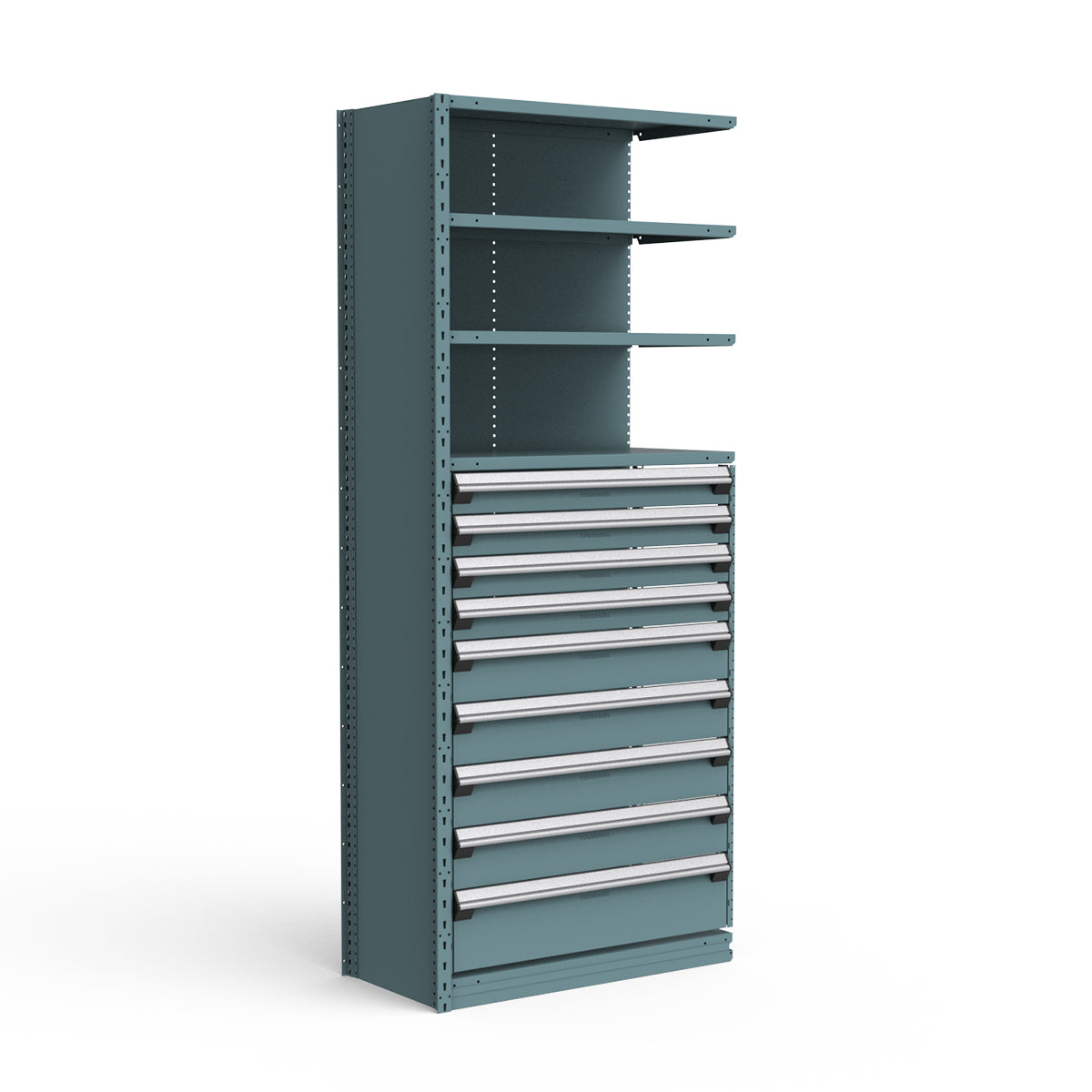 Shelving with Drawers - 48"H Drawer Bank - 9 drawers (Add-On)