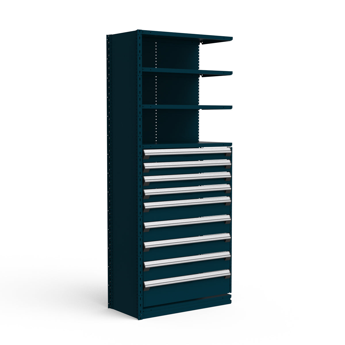 Shelving with Drawers - 48"H Drawer Bank - 9 drawers (Add-On)
