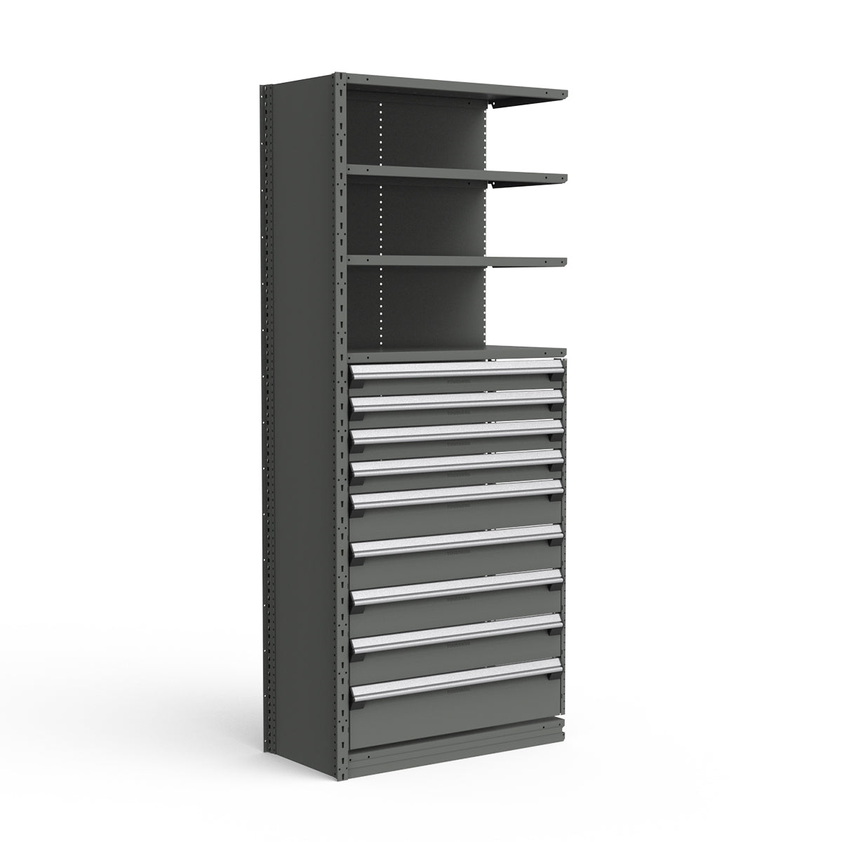 Shelving with Drawers - 48"H Drawer Bank - 9 drawers (Add-On)