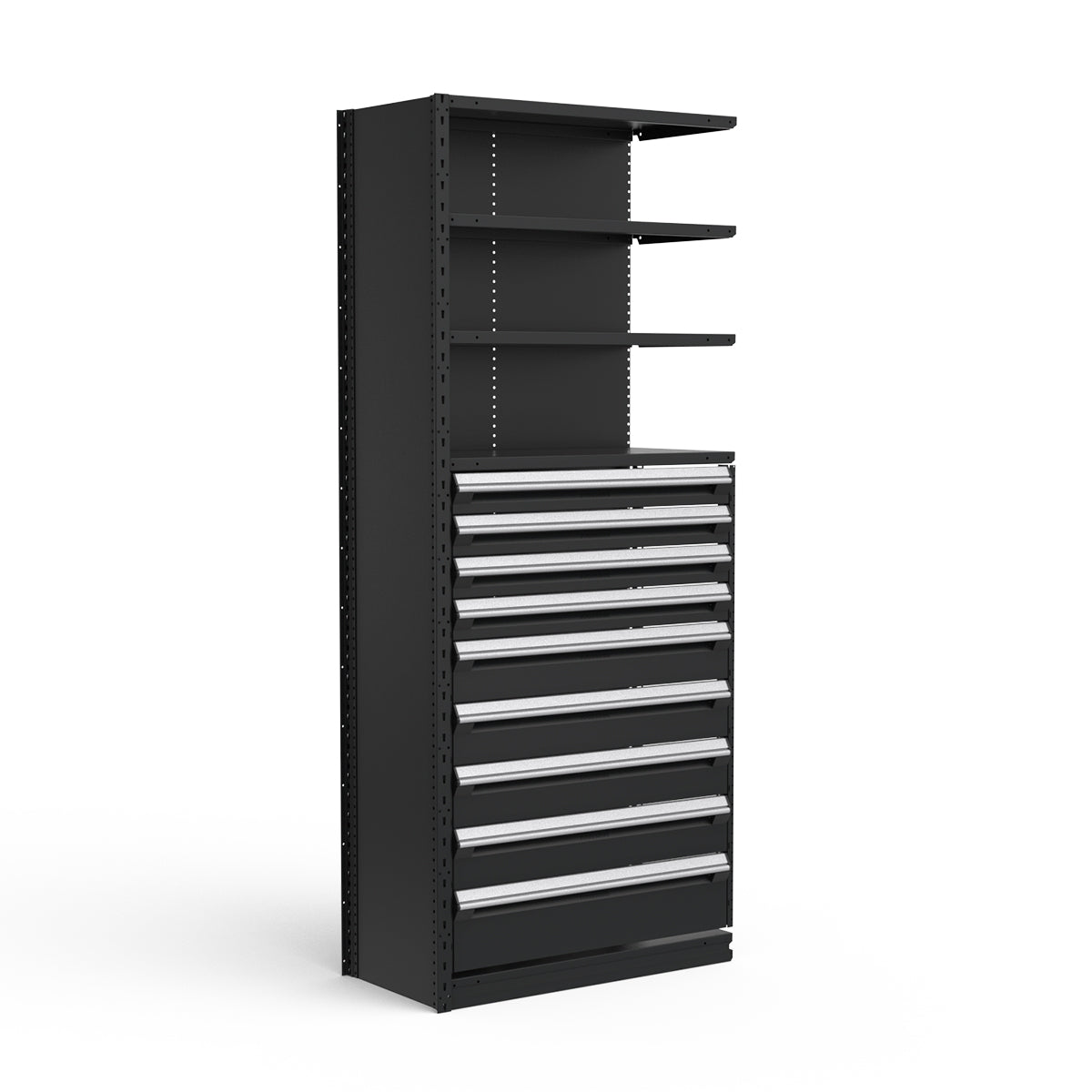 Shelving with Drawers - 48"H Drawer Bank - 9 drawers (Add-On)