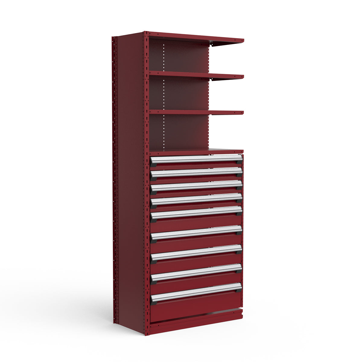 Shelving with Drawers - 48"H Drawer Bank - 9 drawers (Add-On)