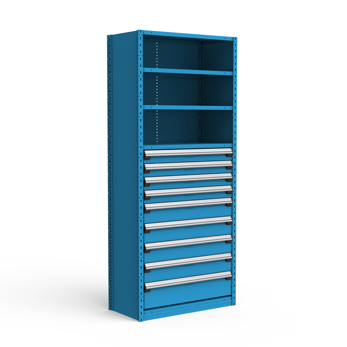 Shelving with Drawers - 48"H Drawer Bank - 9 drawers (Starter)