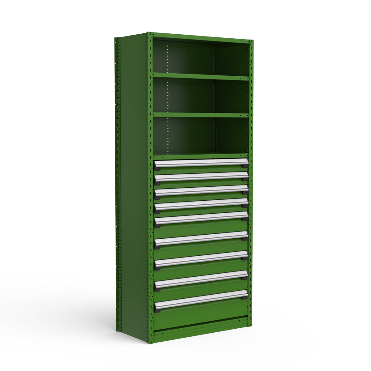 Shelving with Drawers - 48"H Drawer Bank - 9 drawers (Starter)