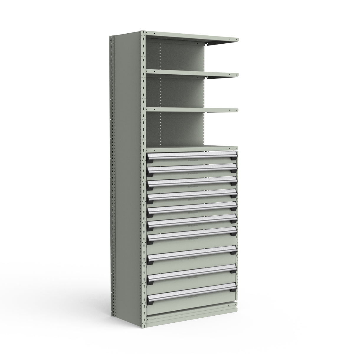 Shelving with Drawers - 48"H Drawer Bank - 10 drawers (Add-On)