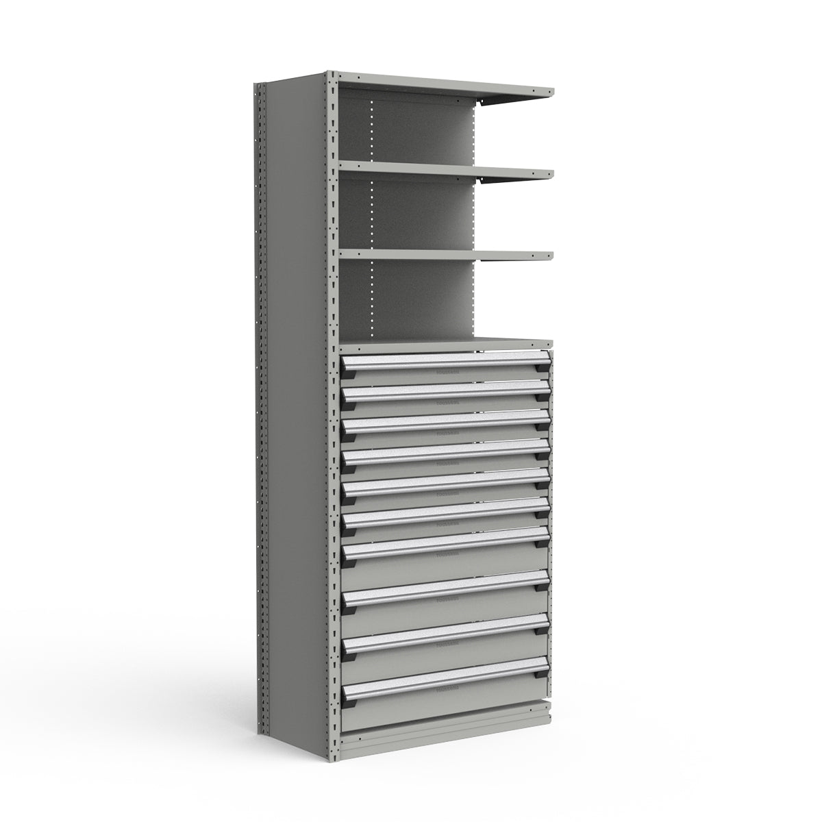 Shelving with Drawers - 48"H Drawer Bank - 10 drawers (Add-On)