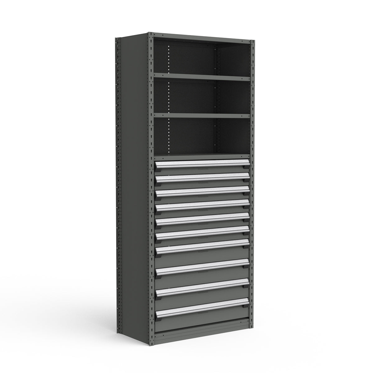 Shelving with Drawers - 48"H Drawer Bank - 10 drawers (Starter)