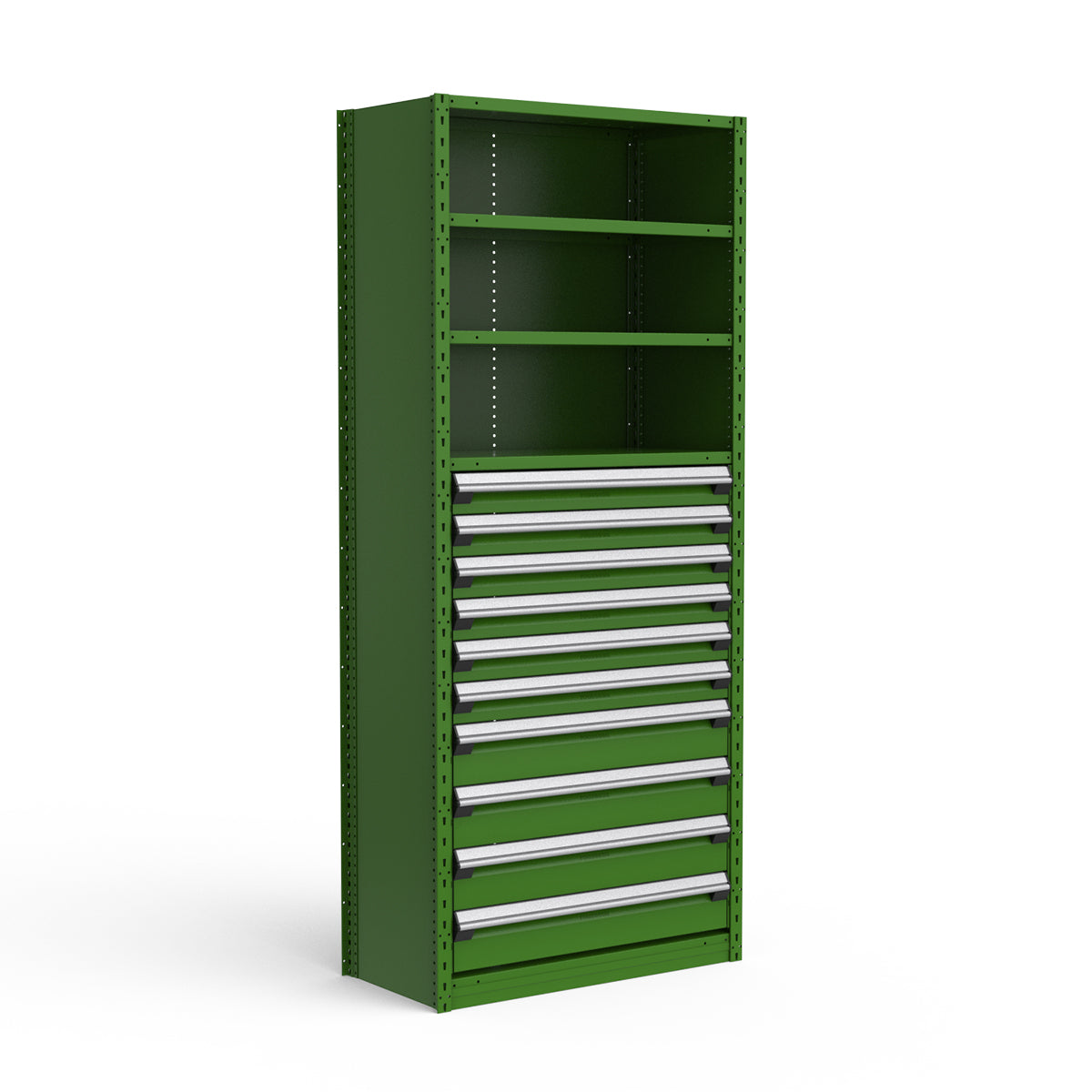 Shelving with Drawers - 48"H Drawer Bank - 10 drawers (Starter)