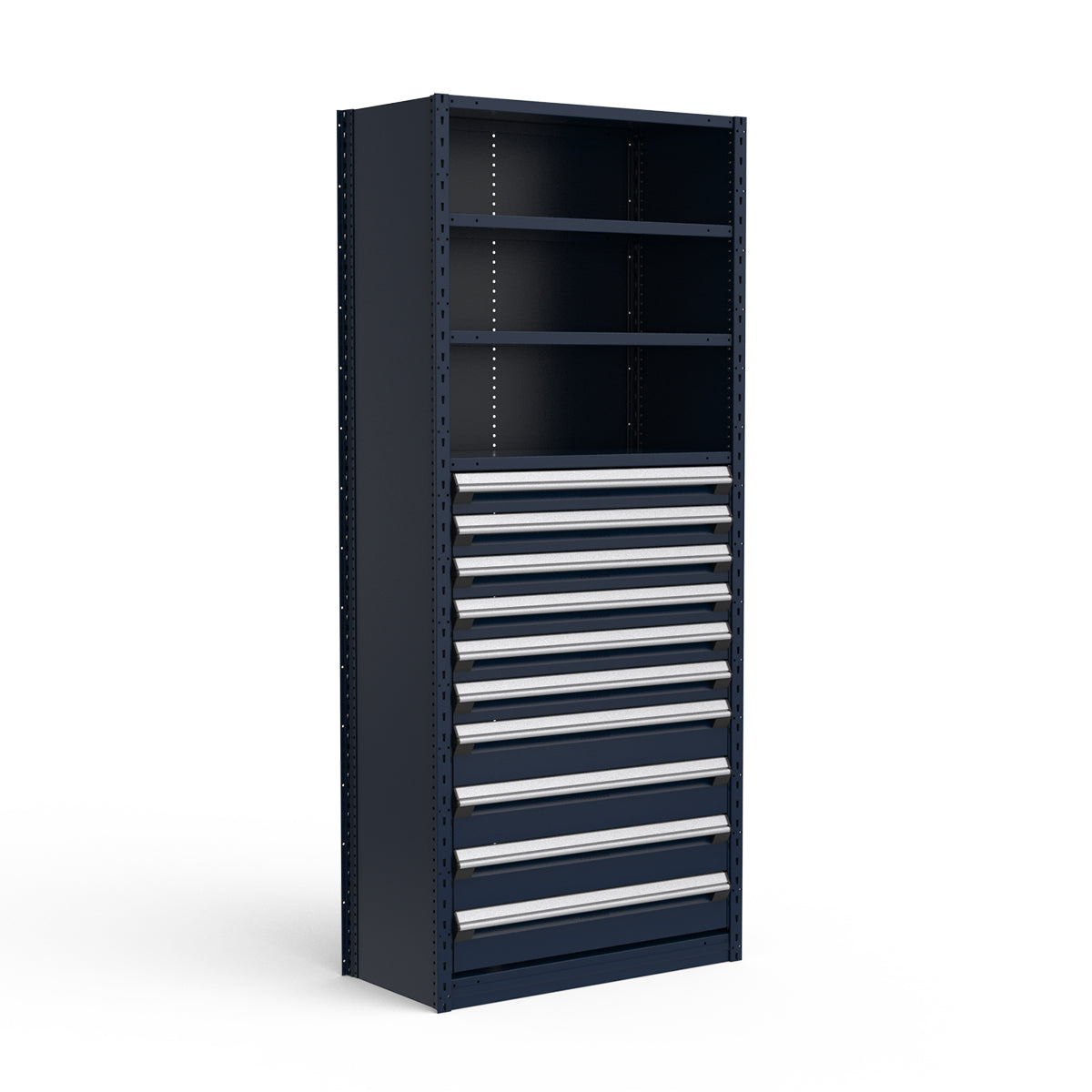 Shelving with Drawers - 48"H Drawer Bank - 10 drawers (Starter)
