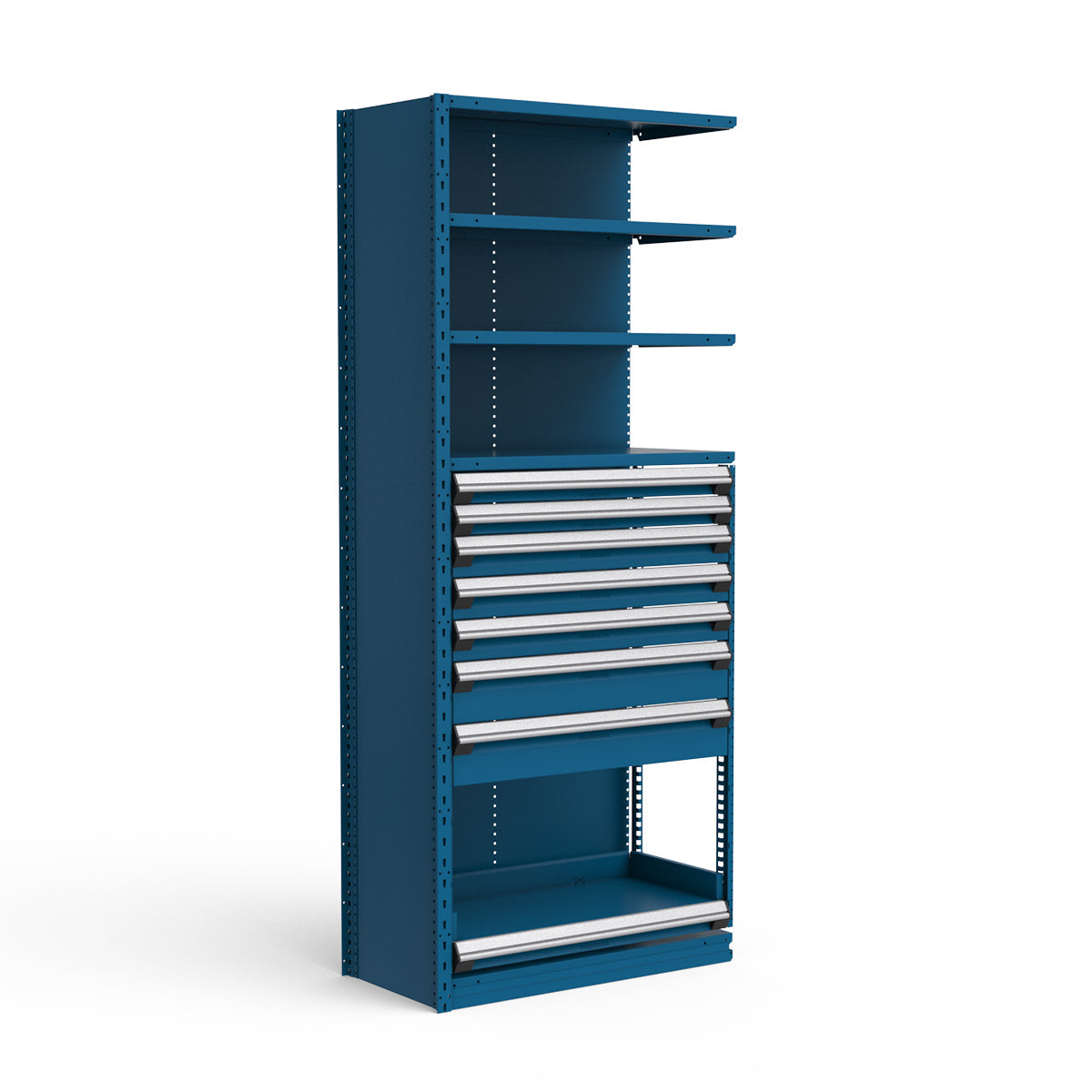 Shelving with Drawers - 48"H Drawer Bank - 7 drawers (Add-On)