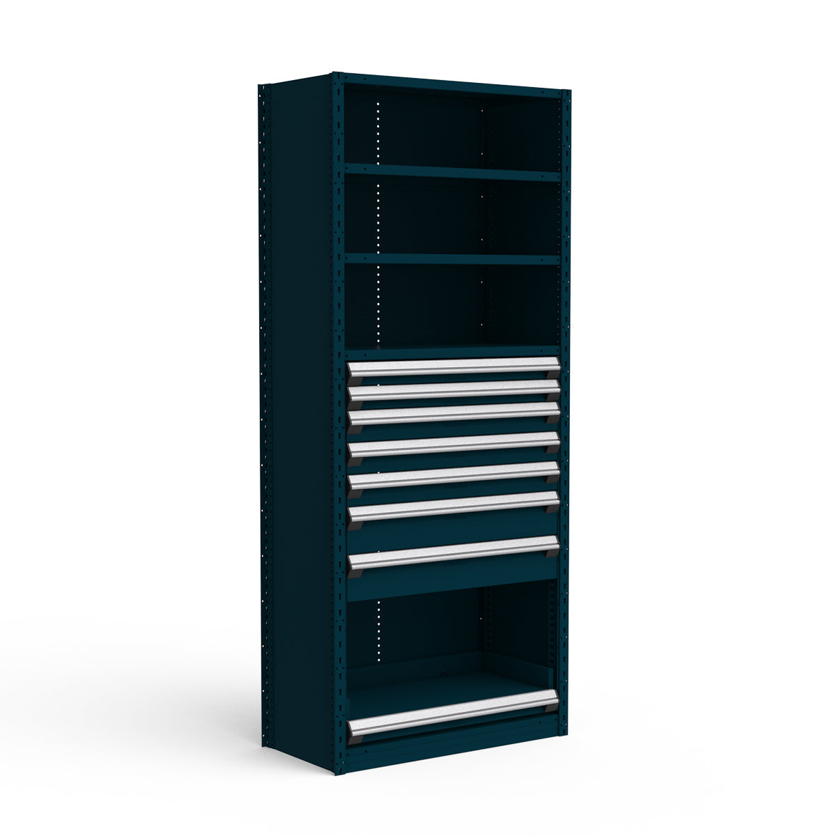 Shelving with Drawers - 48"H Drawer Bank - 7 drawers (Starter)