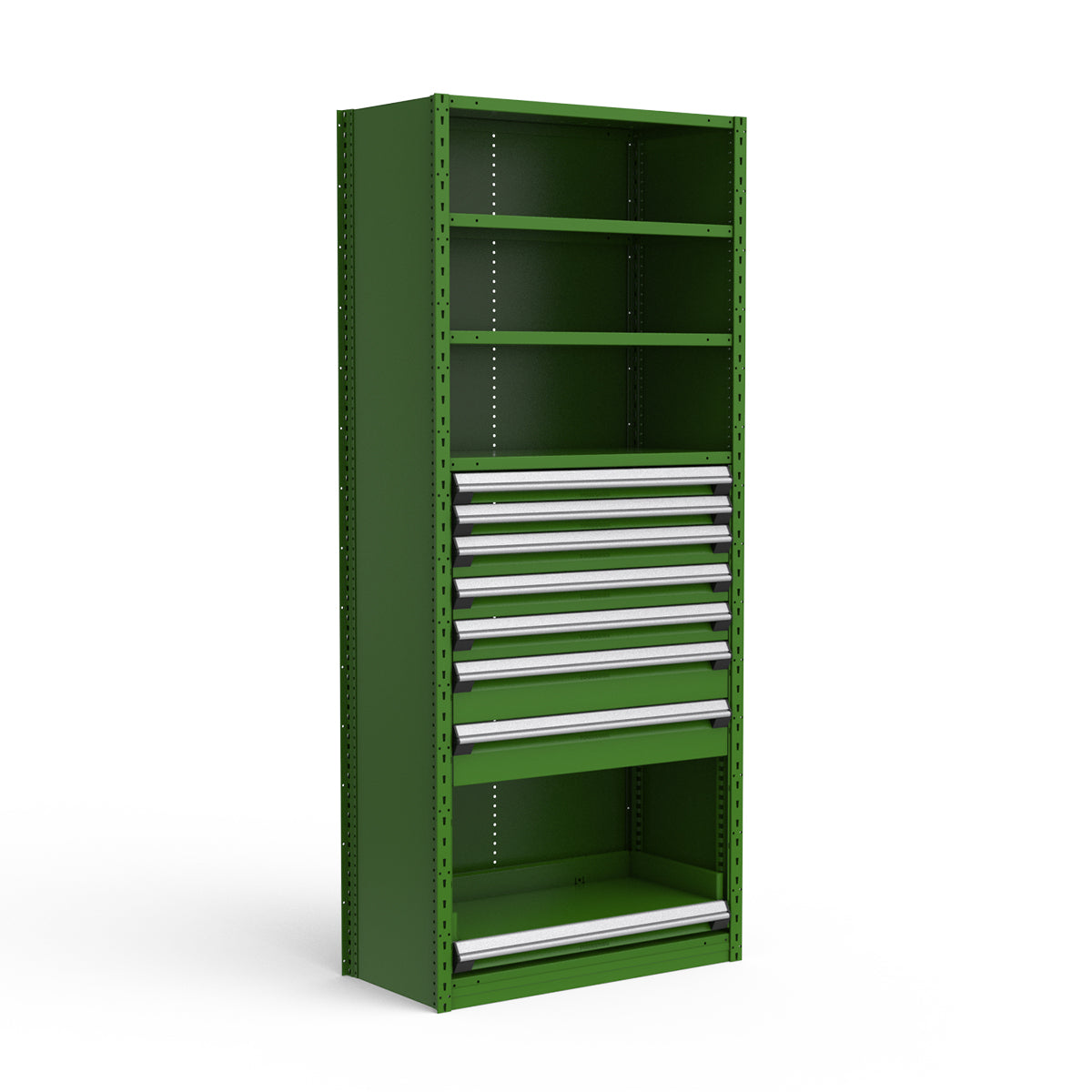 Shelving with Drawers - 48"H Drawer Bank - 7 drawers (Starter)