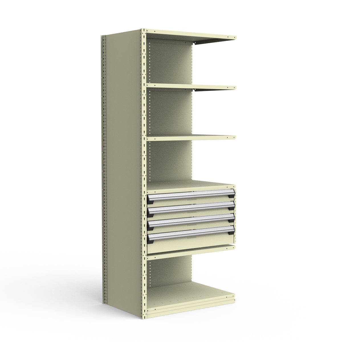 Shelving with Drawers - 18"H Drawer Bank - 4 drawers (Add-On)