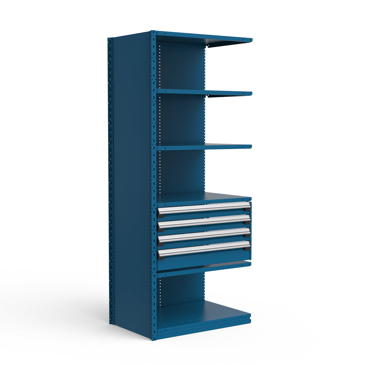 Shelving with Drawers - 18"H Drawer Bank - 4 drawers (Add-On)
