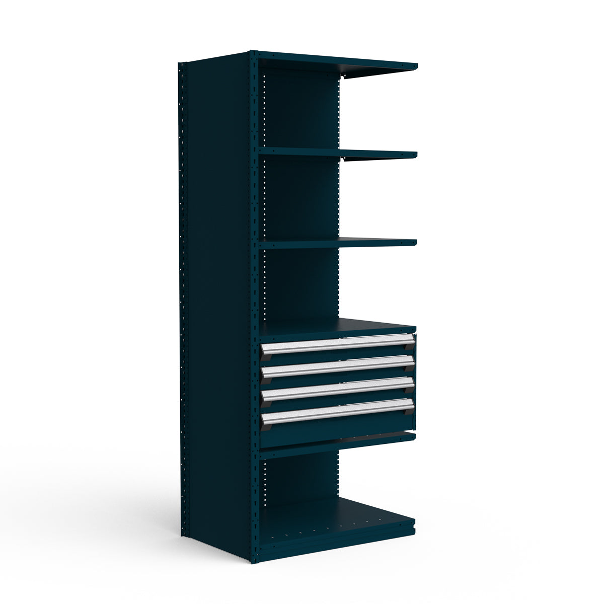 Shelving with Drawers - 18"H Drawer Bank - 4 drawers (Add-On)