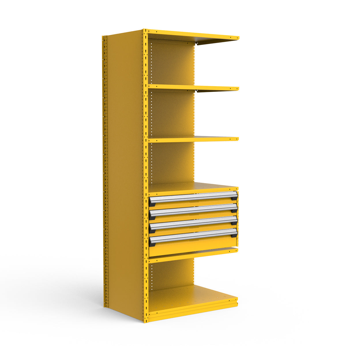 Shelving with Drawers - 18"H Drawer Bank - 4 drawers (Add-On)
