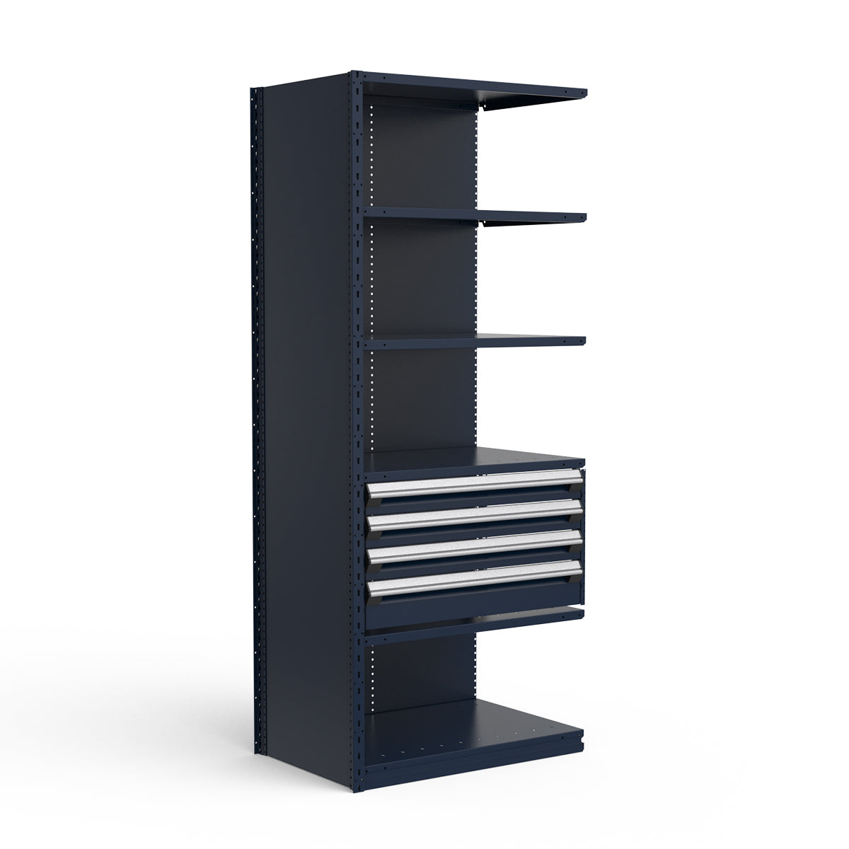 Shelving with Drawers - 18"H Drawer Bank - 4 drawers (Add-On)