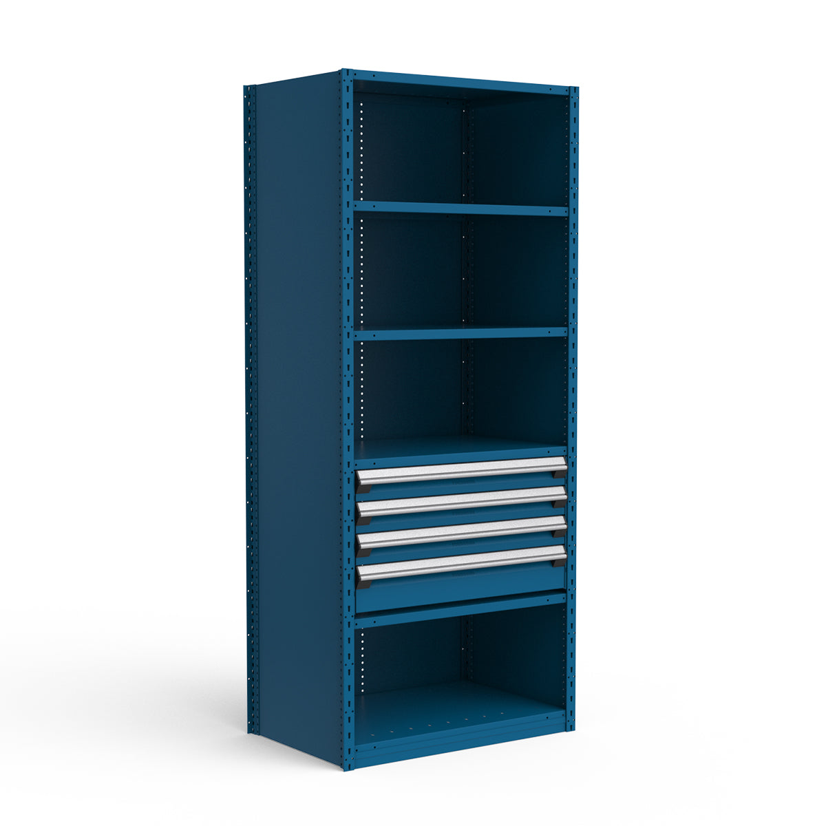 Shelving with Drawers - 18"H Drawer Bank - 4 drawers (Starter)