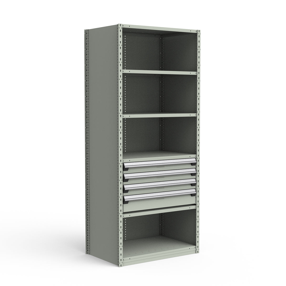 Shelving with Drawers - 18"H Drawer Bank - 4 drawers (Starter)
