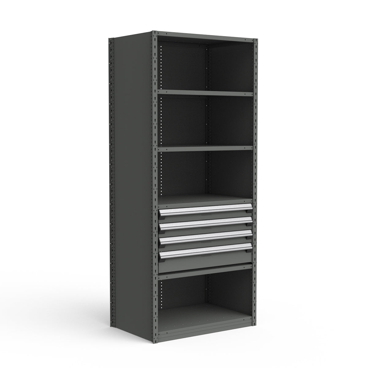 Shelving with Drawers - 18"H Drawer Bank - 4 drawers (Starter)