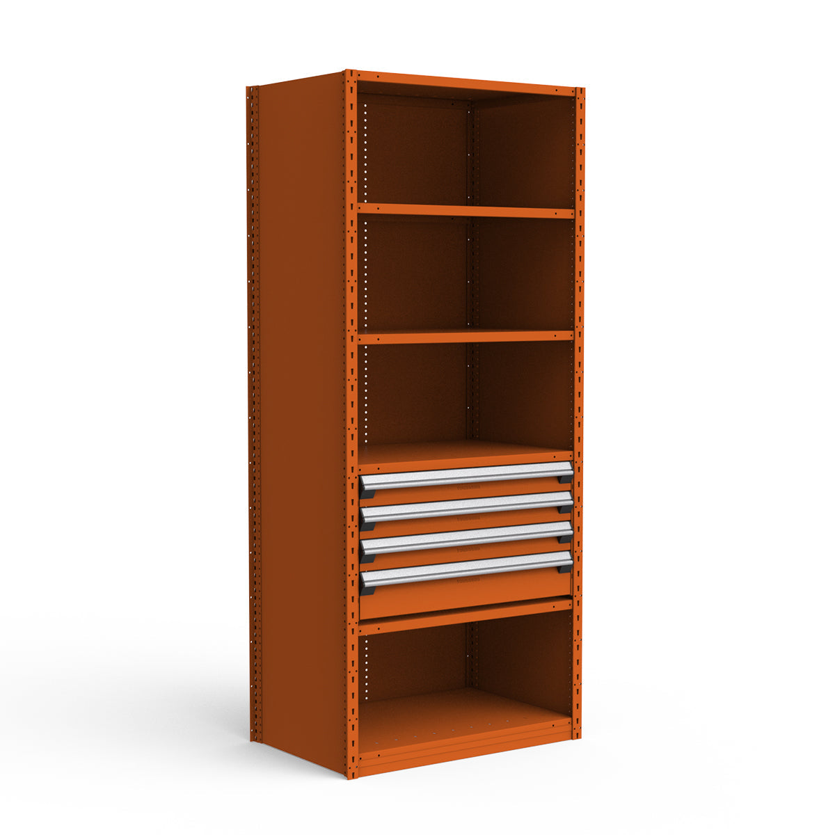 Shelving with Drawers - 18"H Drawer Bank - 4 drawers (Starter)