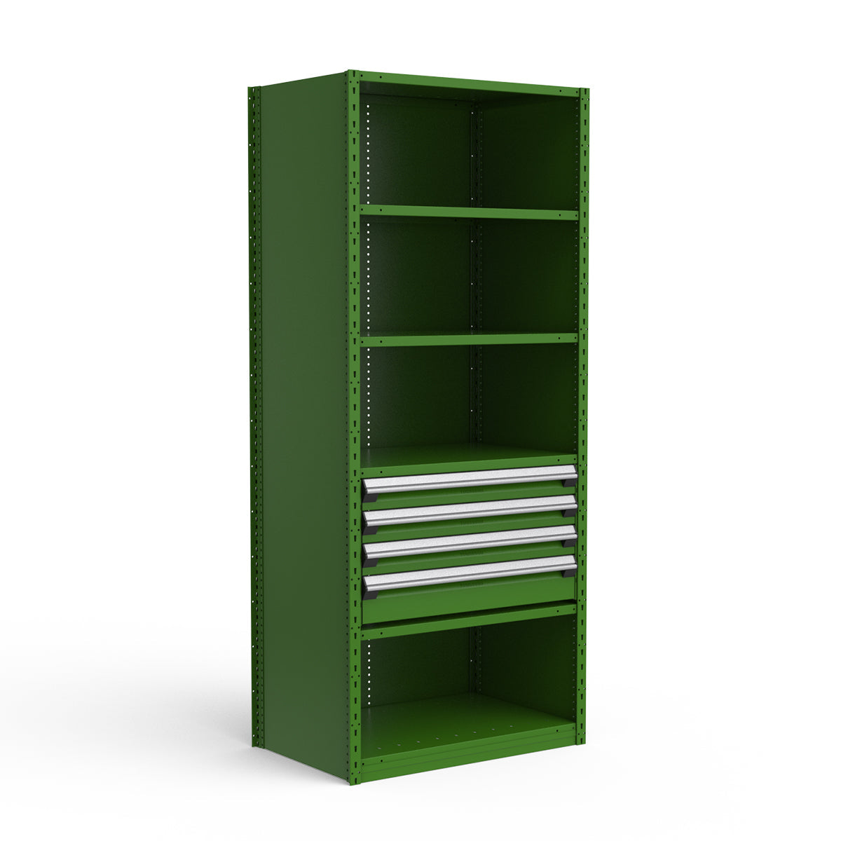 Shelving with Drawers - 18"H Drawer Bank - 4 drawers (Starter)