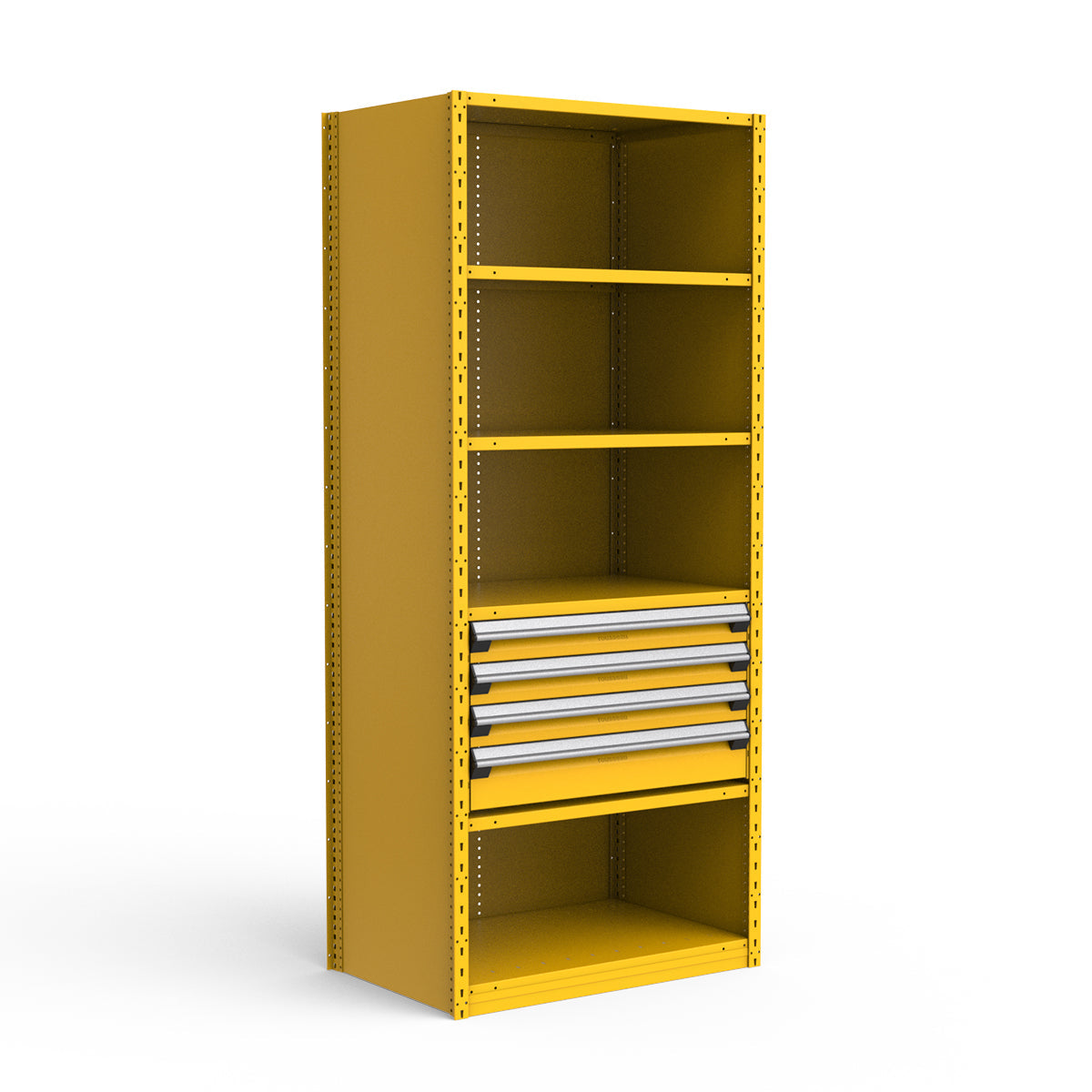 Shelving with Drawers - 18"H Drawer Bank - 4 drawers (Starter)