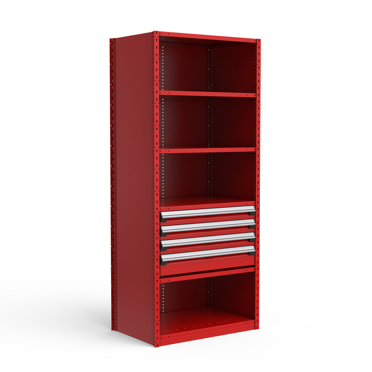 Shelving with Drawers - 18"H Drawer Bank - 4 drawers (Starter)