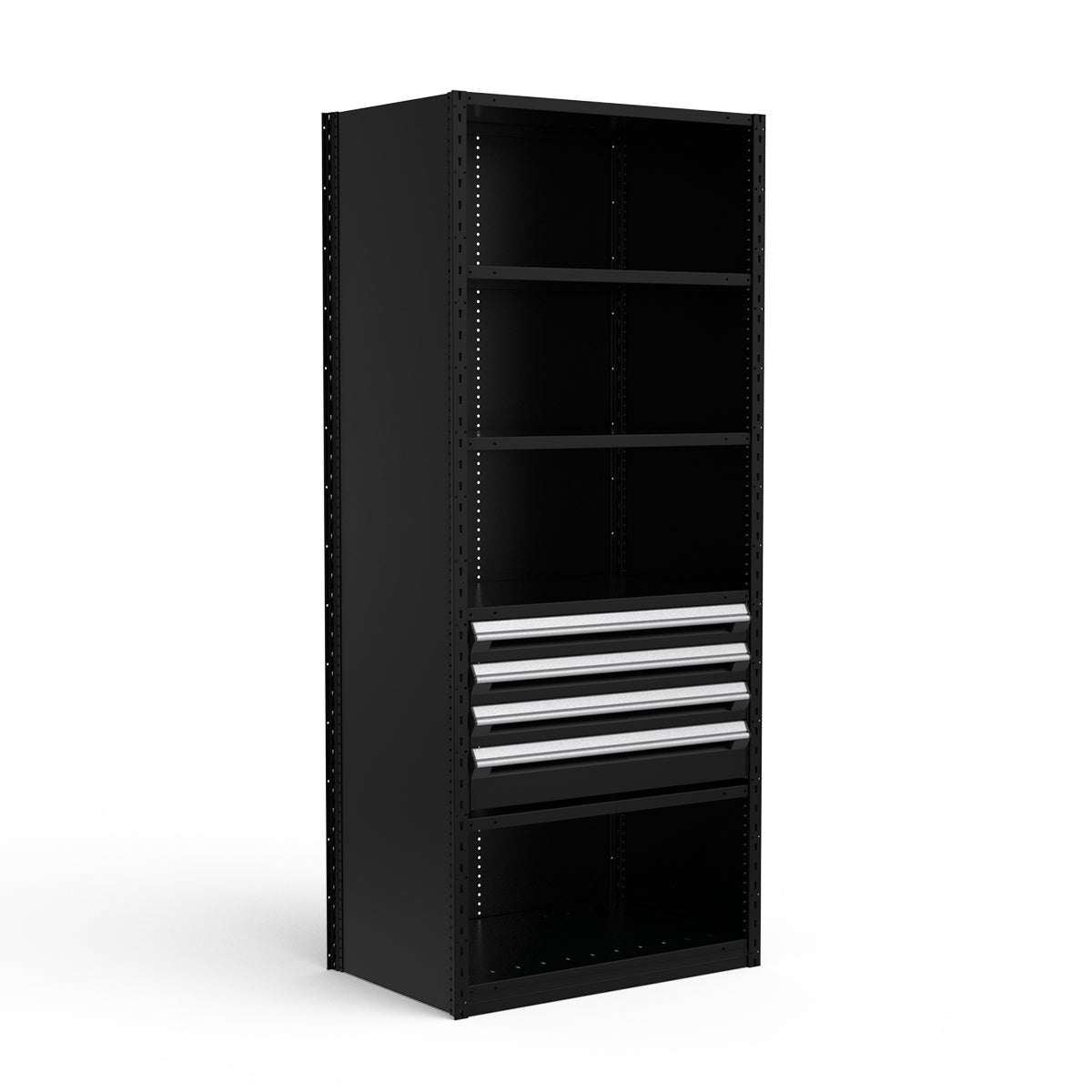 Shelving with Drawers - 18"H Drawer Bank - 4 drawers (Starter)