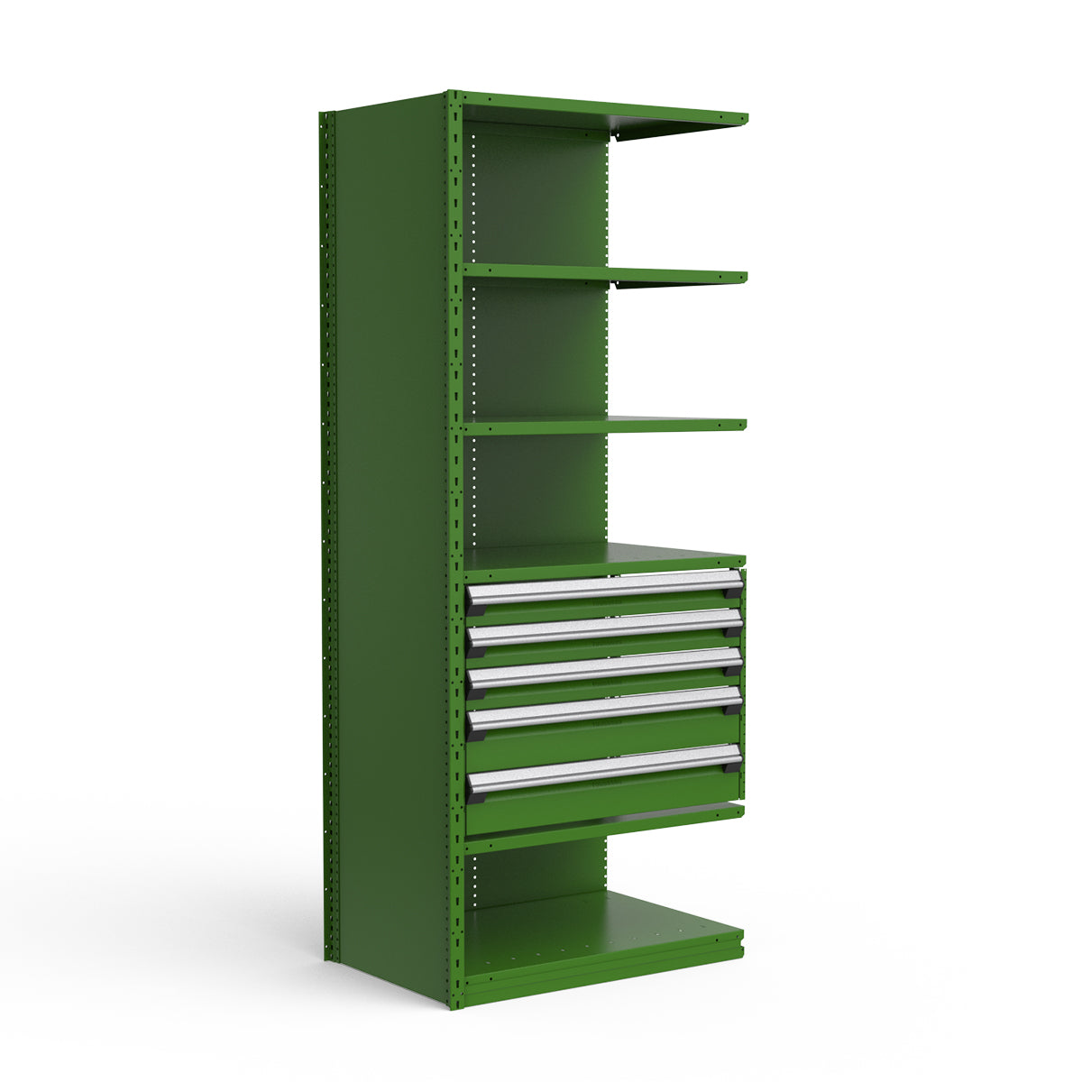Shelving with Drawers - 24"H Drawer Bank - 5 drawers (Add-On)