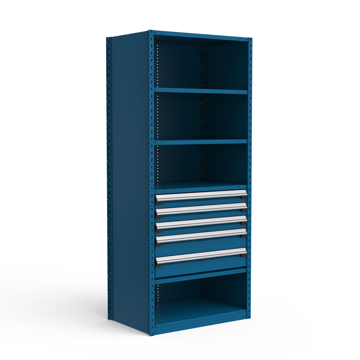 Shelving with Drawers - 24"H Drawer Bank - 5 drawers (Starter)