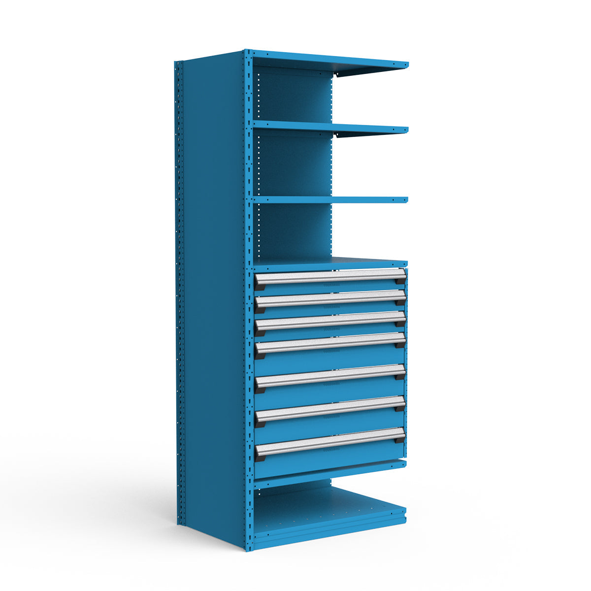 Shelving with Drawers - 36"H Drawer Bank - 7 drawers (Add-On)